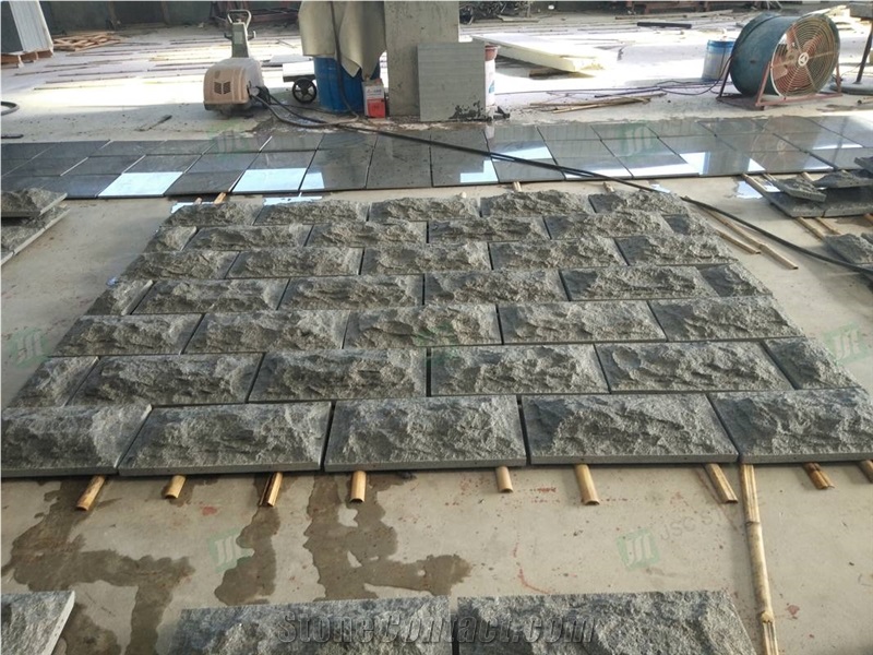 G654 Grey Granite Natural Split Mushroom Walling Cladding